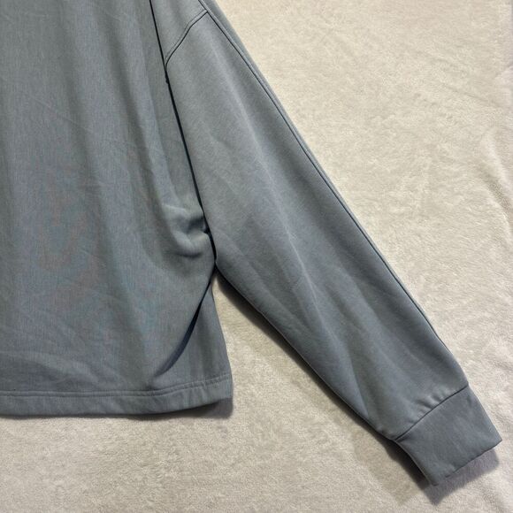 Under Armour Sweatshirt Women's Medium Blue Rival Terry Oversized Crew Pullover - Picture 11 of 14